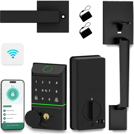 Smart Locks for Front Door with Handle Set